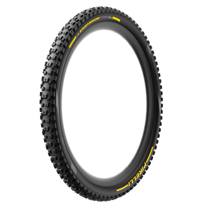 Pirelli Scorpion Emperor DHWALL+ tyre with Yellow Team branding - Super Soft compound