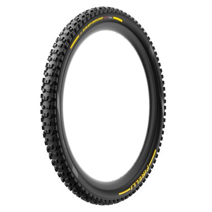 Pirelli Scorpion Emperor DualWALL tyre with Yellow Team branding - Soft compound pictured
