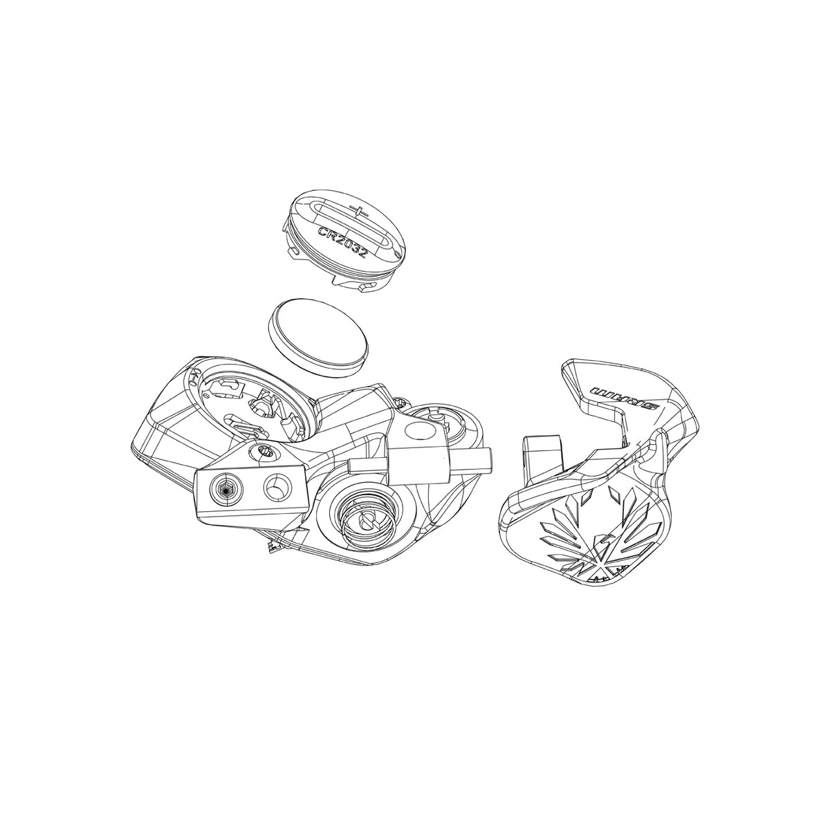 SRAM Eagle AXS controller reference diagram; only the selected service kit is supplied - SSP7018076002