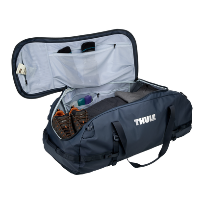 Thule Chasm Duffel - 130L / Darkest Blue - open interior view