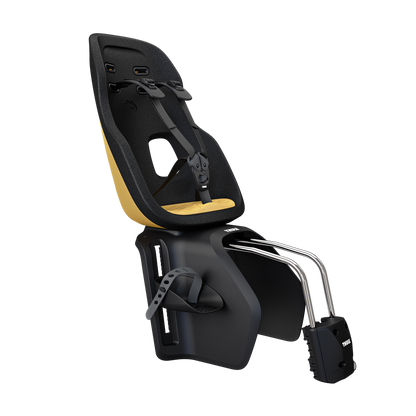 Thule Yepp Nexxt 2 Maxi Frame-Mount Child Seat - Burnished Yellow - front three-quarter view
