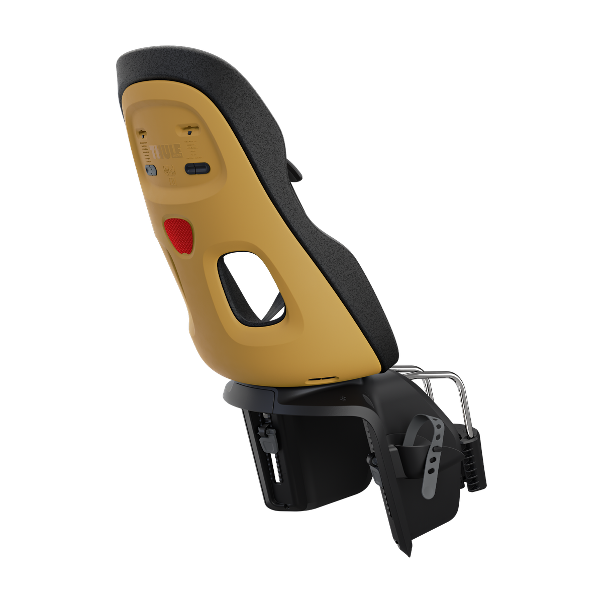 Thule Yepp Nexxt 2 Maxi Frame-Mount Child Seat - Burnished Yellow - rear view