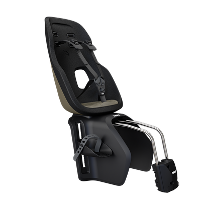 Thule Yepp Nexxt 2 Maxi Frame-Mount Child Seat - Deep Khaki - front three-quarter view