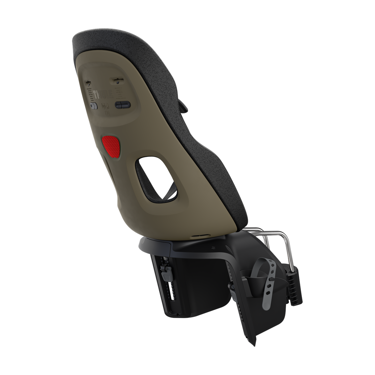 Thule Yepp Nexxt 2 Maxi Frame-Mount Child Seat - Deep Khaki - rear view