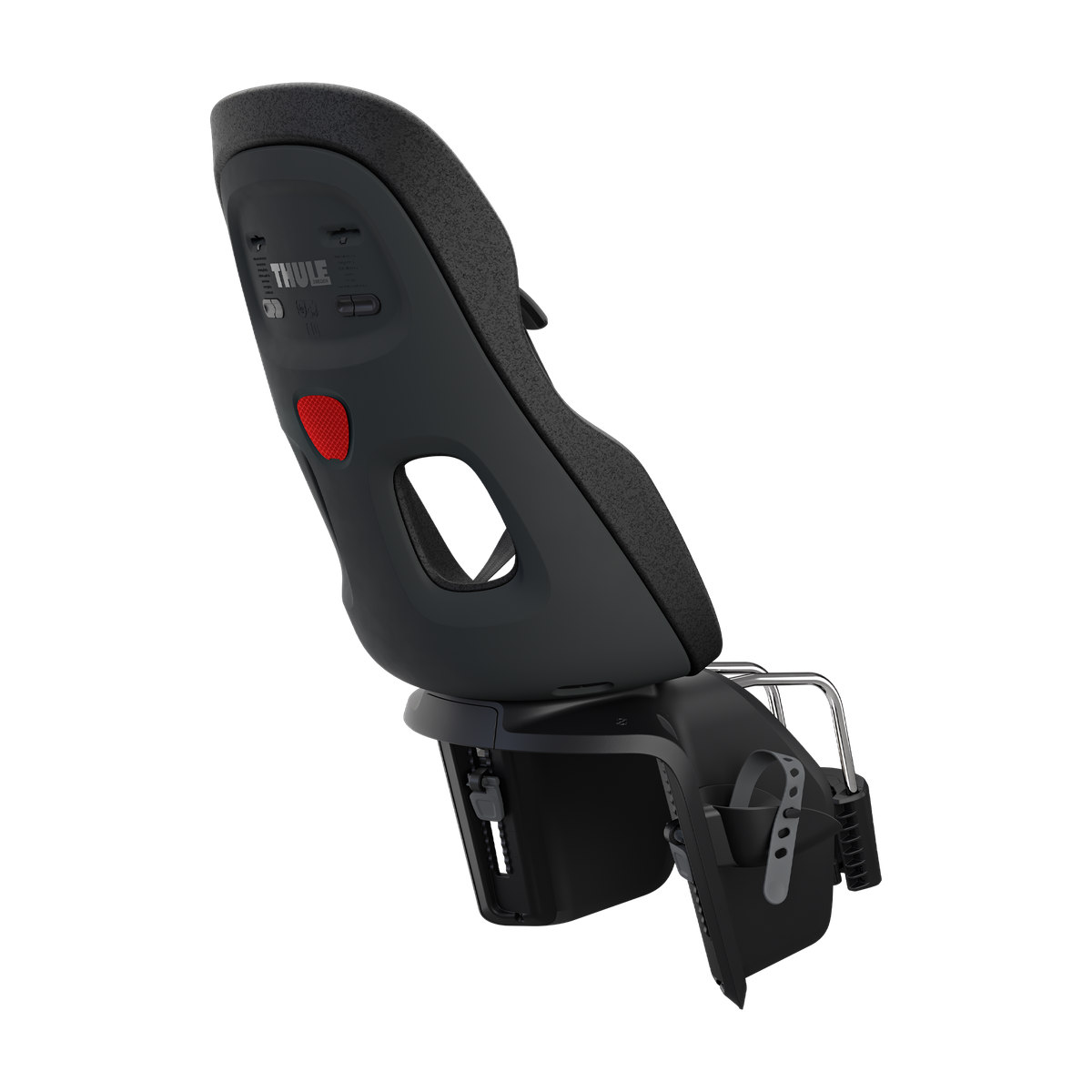 Thule Yepp Nexxt 2 Maxi Frame-Mount Child Seat - Midnight Black - rear view