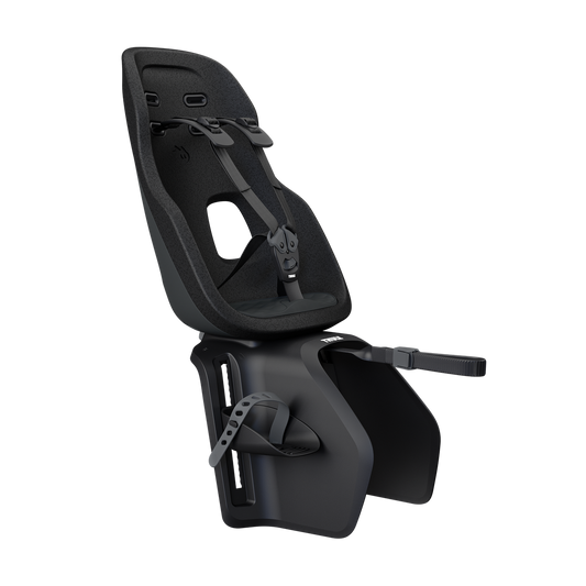 Thule Yepp Nexxt 2 Maxi Rack-Mount Child Seat - Midnight Black - front three-quarter view