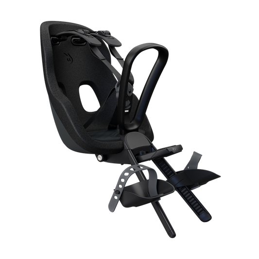 Thule Yepp Nexxt 2 Mini Front Child Seat - Midnight Black - front three-quarter view