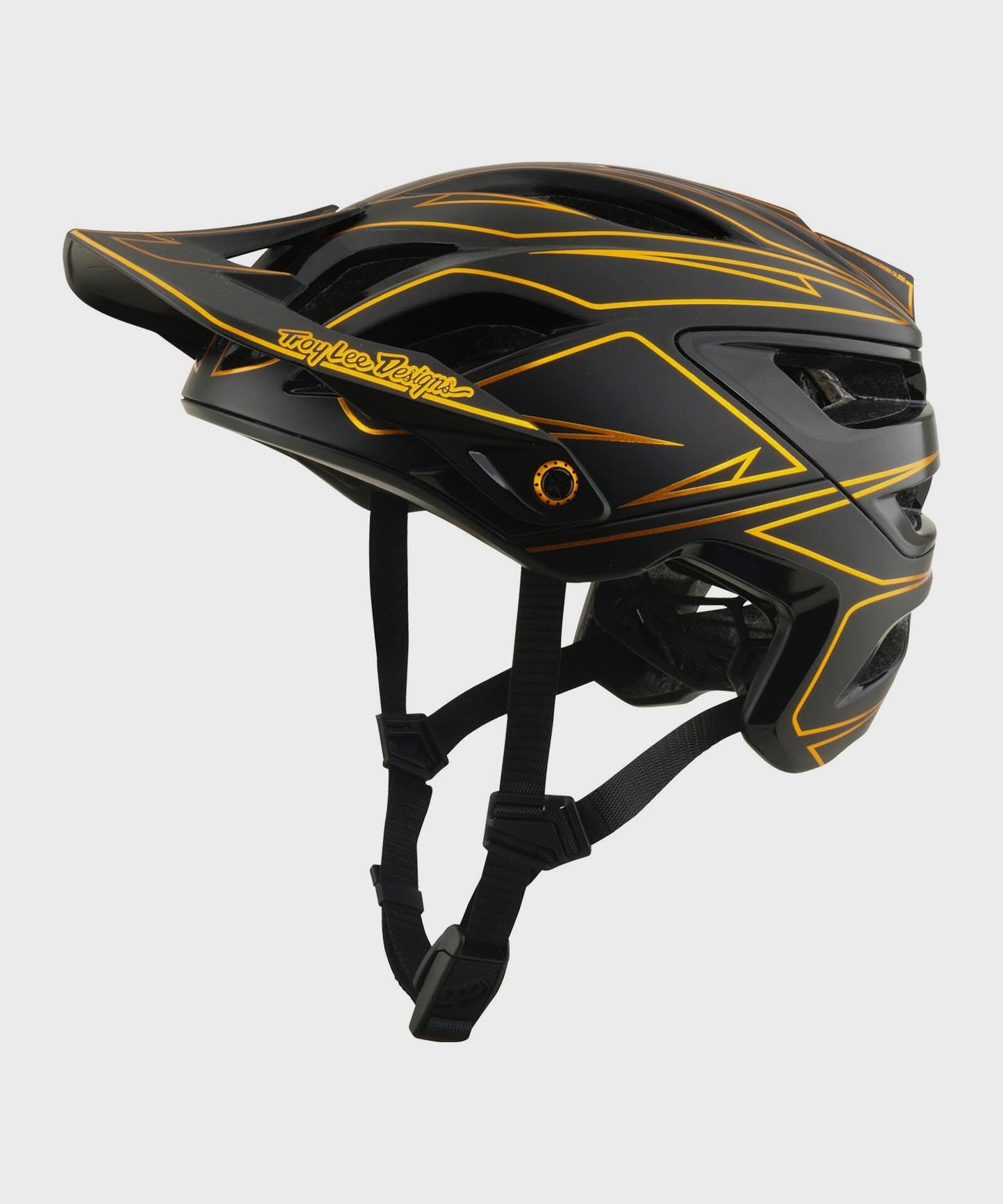 Troy Lee Designs A3 Helmet 2026 - Pinstripe Black - View 1 - BRINK