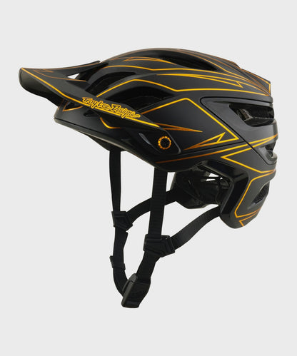 Troy Lee Designs A3 Helmet 2026 - Pinstripe Black - View 1 - BRINK