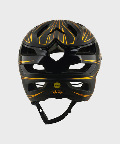 Troy Lee Designs A3 Helmet 2026 - Pinstripe Black - View 3 - BRINK