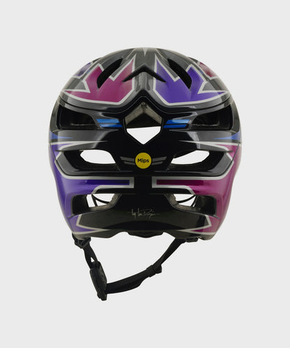 Troy Lee Designs A3 Helmet 2026 - Mask Black / Purple - View 3 - BRINK