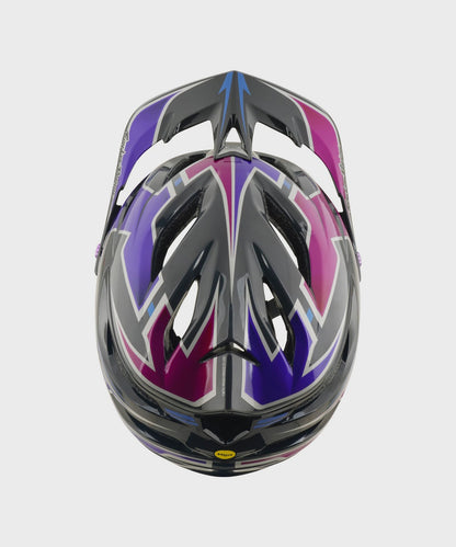 Troy Lee Designs A3 Helmet 2026 - Mask Black / Purple - View 4 - BRINK