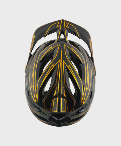 Troy Lee Designs A3 Helmet 2026 - Pinstripe Black - View 4 - BRINK
