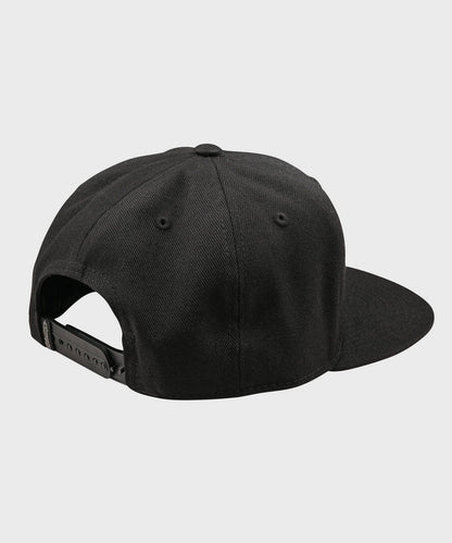 Troy Lee Designs Badge Flat Bill Snapback 2026 - Black - View 2 - BRINK
