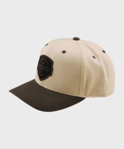 Troy Lee Designs Curved Snapback Hat 2026 - Pumice/Black - View 1 - BRINK