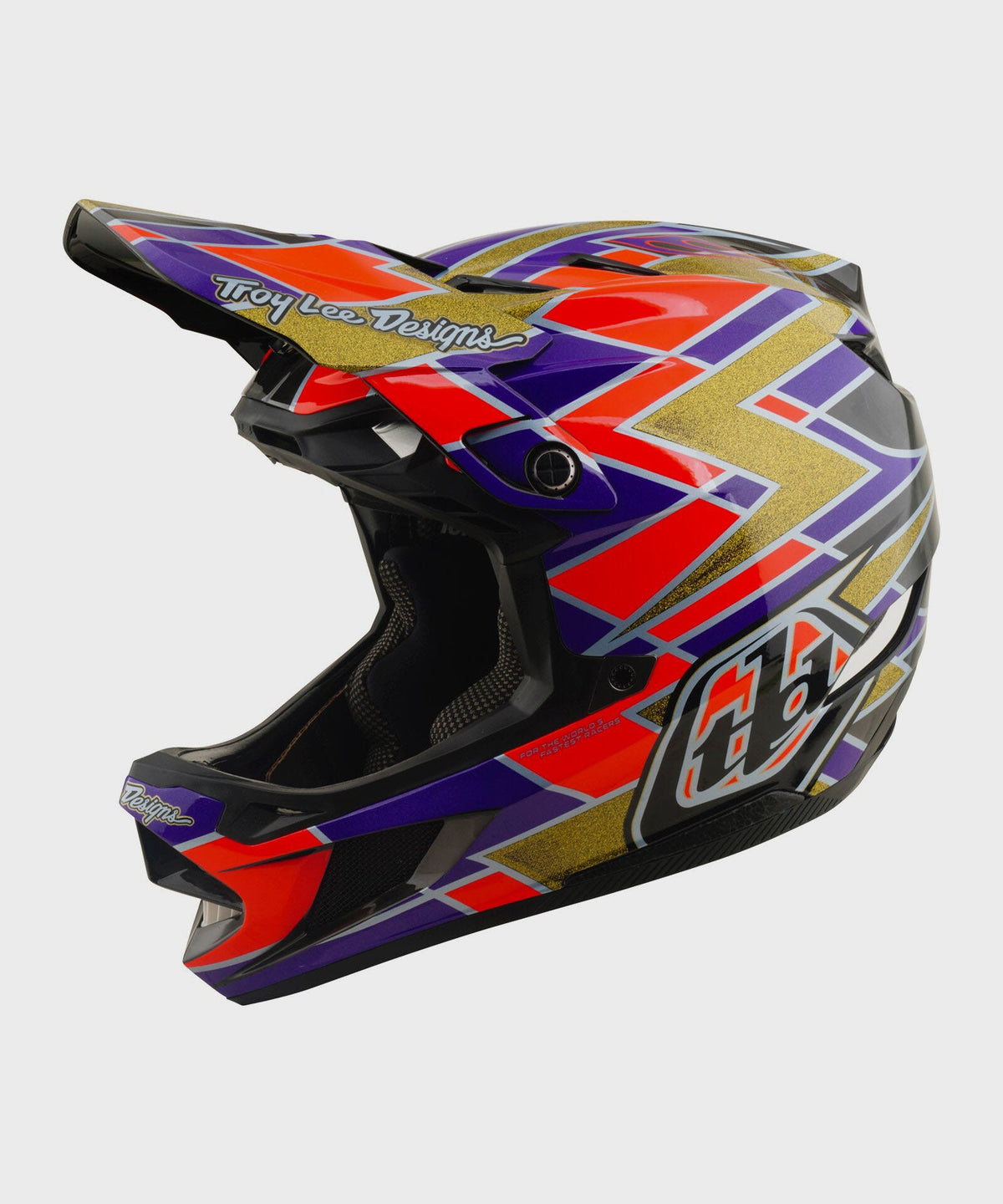 Troy Lee Designs D4 Carbon Helmet 2026 - Flush Violet - View 1 - BRINK
