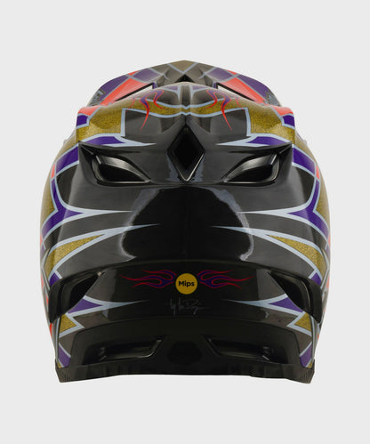 Troy Lee Designs D4 Carbon Helmet 2026 - Flush Violet - View 3 - BRINK