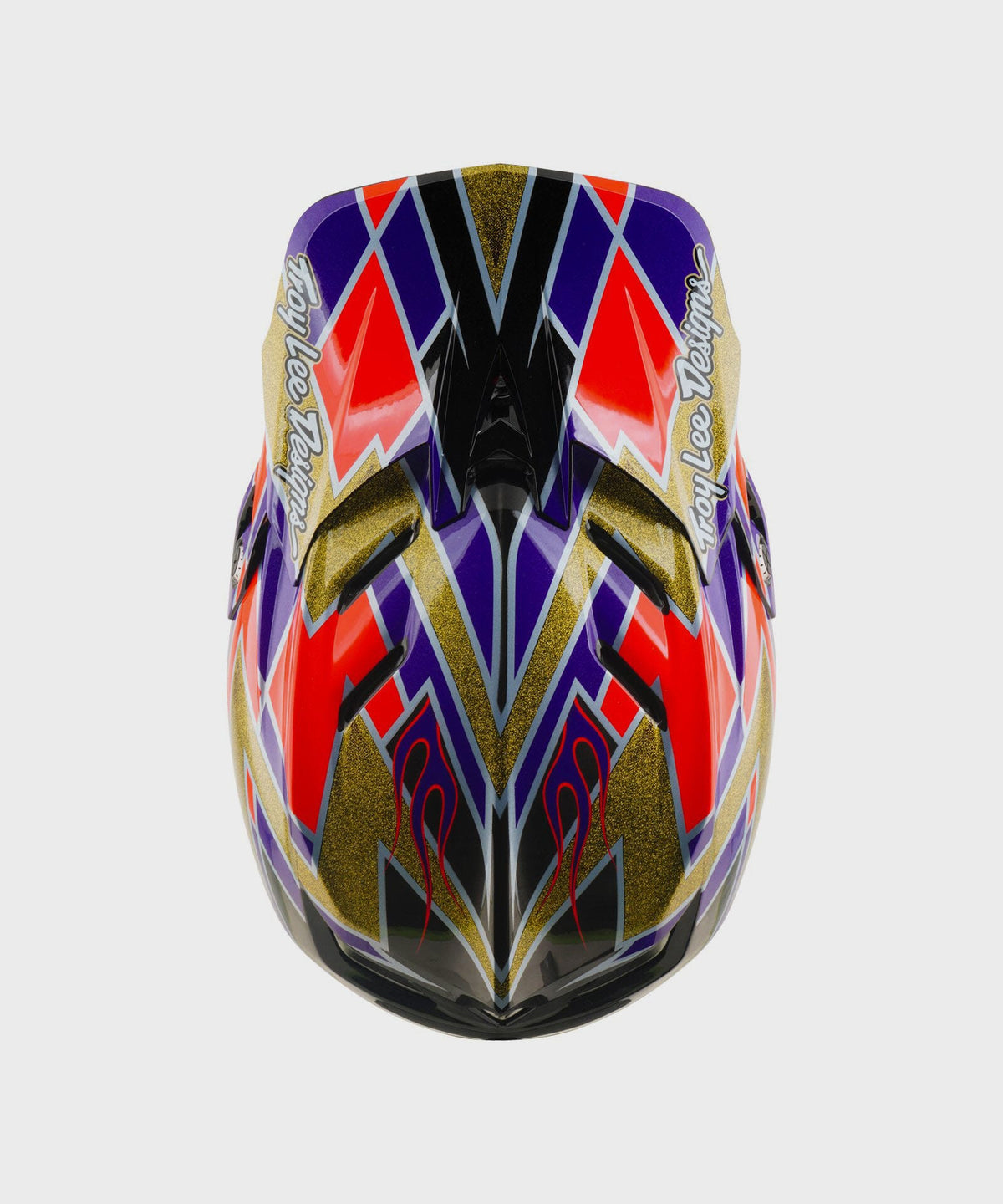 Troy Lee Designs D4 Carbon Helmet 2026 - Flush Violet - View 4 - BRINK