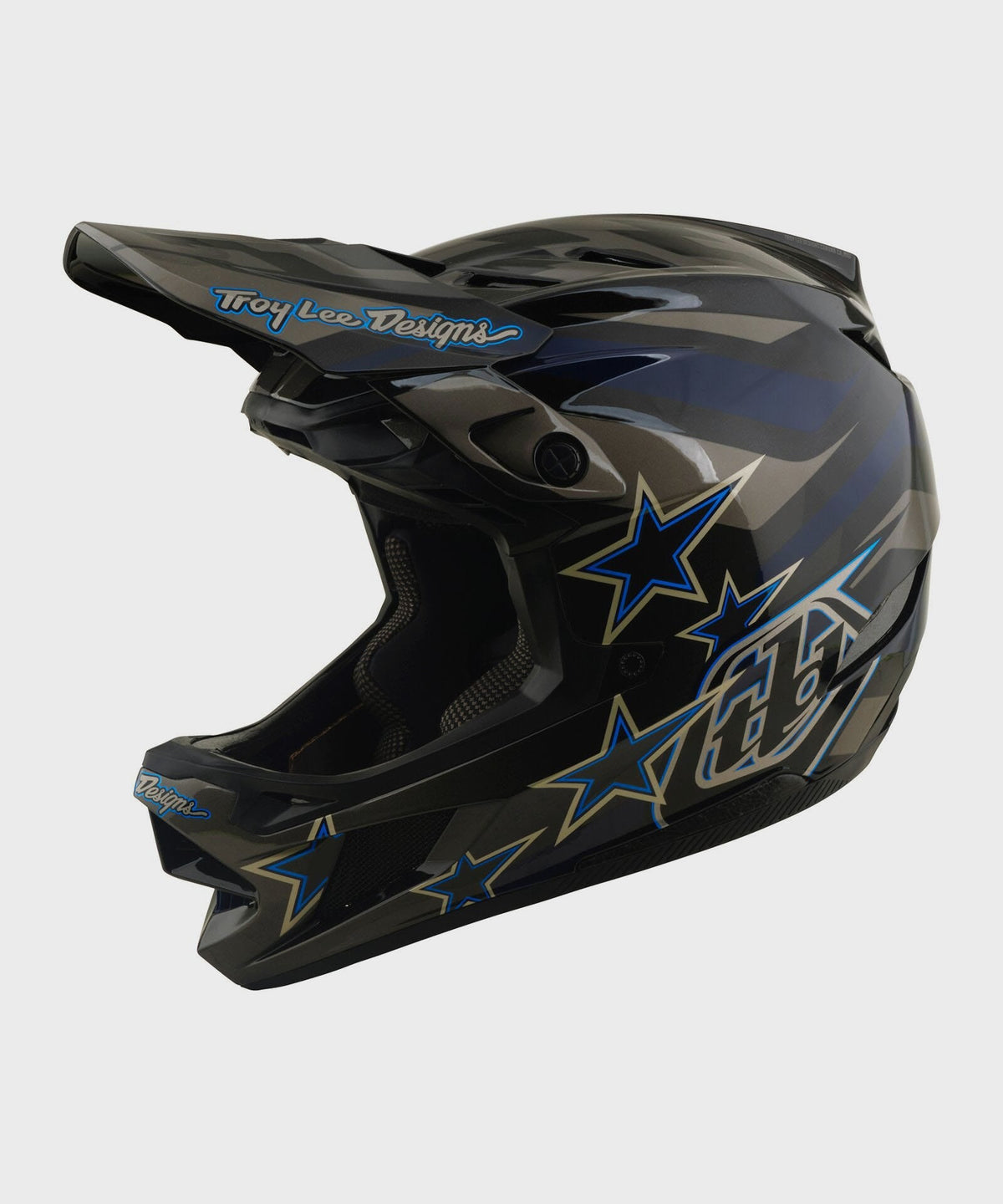 Troy Lee Designs D4 Composite Helmet 2026 - Burst Grey - View 1 - BRINK
