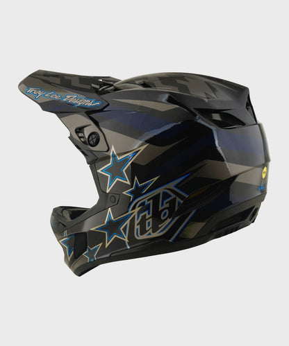 Troy Lee Designs D4 Composite Helmet 2026 - Burst Grey - View 2 - BRINK