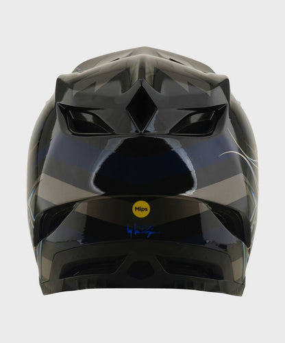 Troy Lee Designs D4 Composite Helmet 2026 - Burst Grey - View 3 - BRINK
