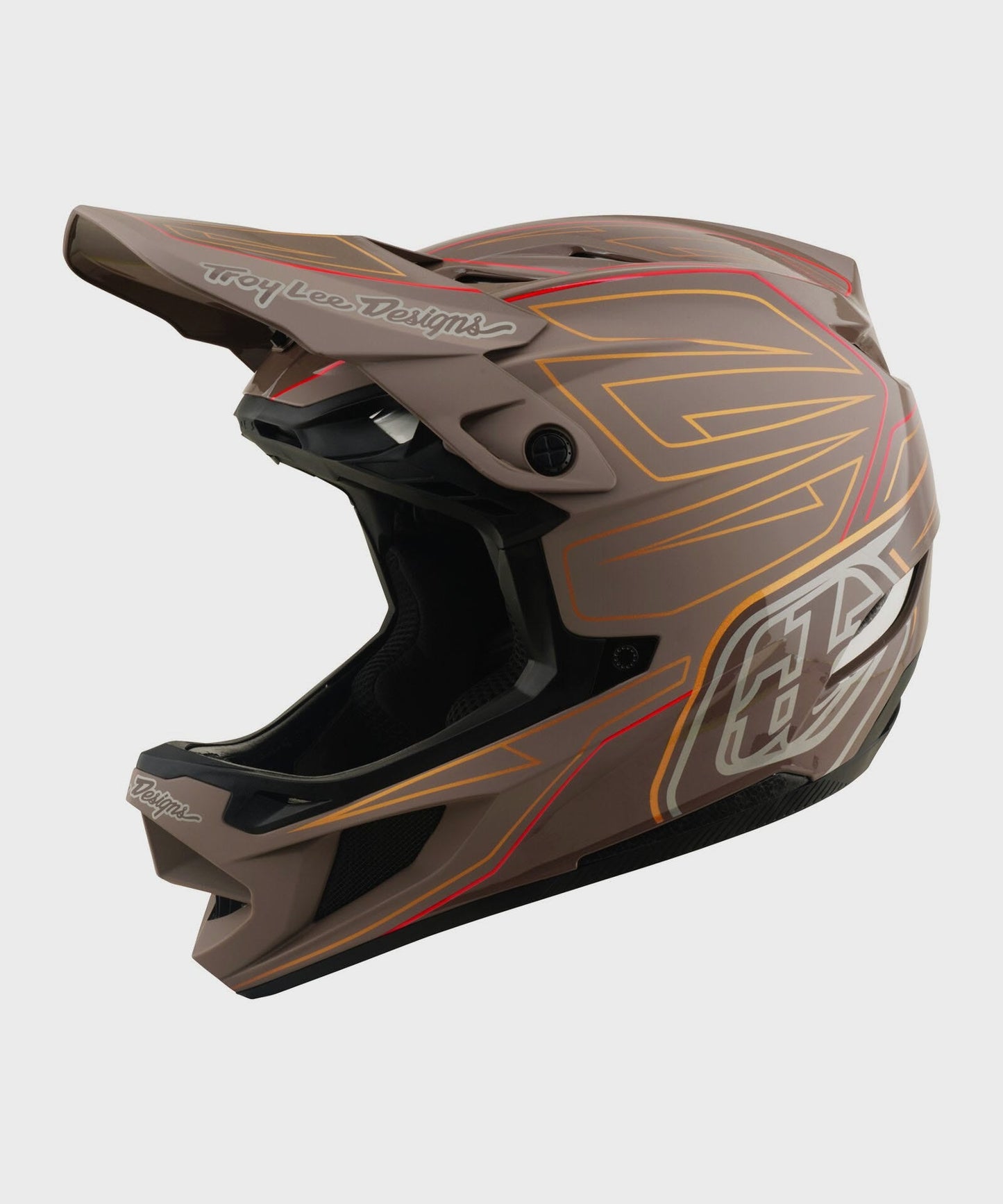 Troy Lee Designs D4 Polyacrylite Helmet 2026 - Shadow Pro Timber - View 1 - BRINK