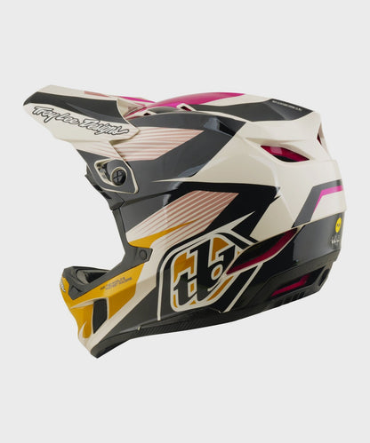 Troy Lee Designs D4 Polyacrylite Helmet 2026 - Turbo Acid / Fuchsia - View 2 - BRINK