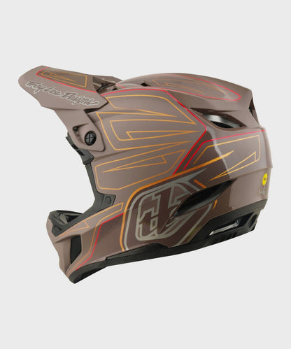 Troy Lee Designs D4 Polyacrylite Helmet 2026 - Shadow Pro Timber - View 2 - BRINK