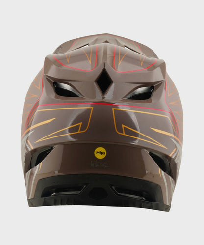 Troy Lee Designs D4 Polyacrylite Helmet 2026 - Shadow Pro Timber - View 3 - BRINK
