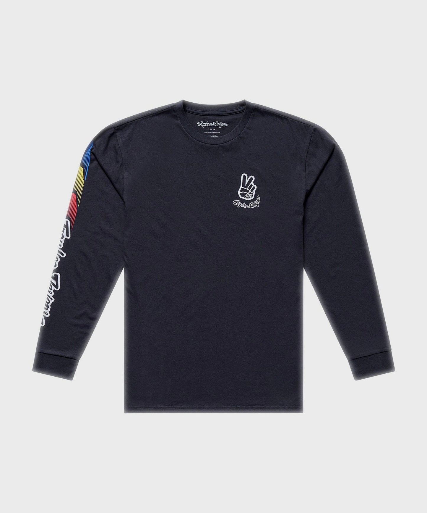 Troy Lee Designs Deuces LS Tee 2026 - Carbon - View 1 - BRINK