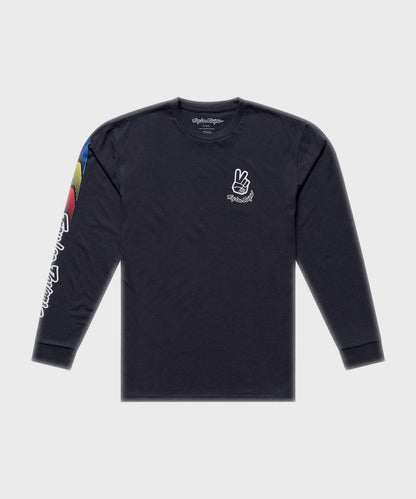 Troy Lee Designs Deuces LS Tee 2026 - Carbon - View 1 - BRINK