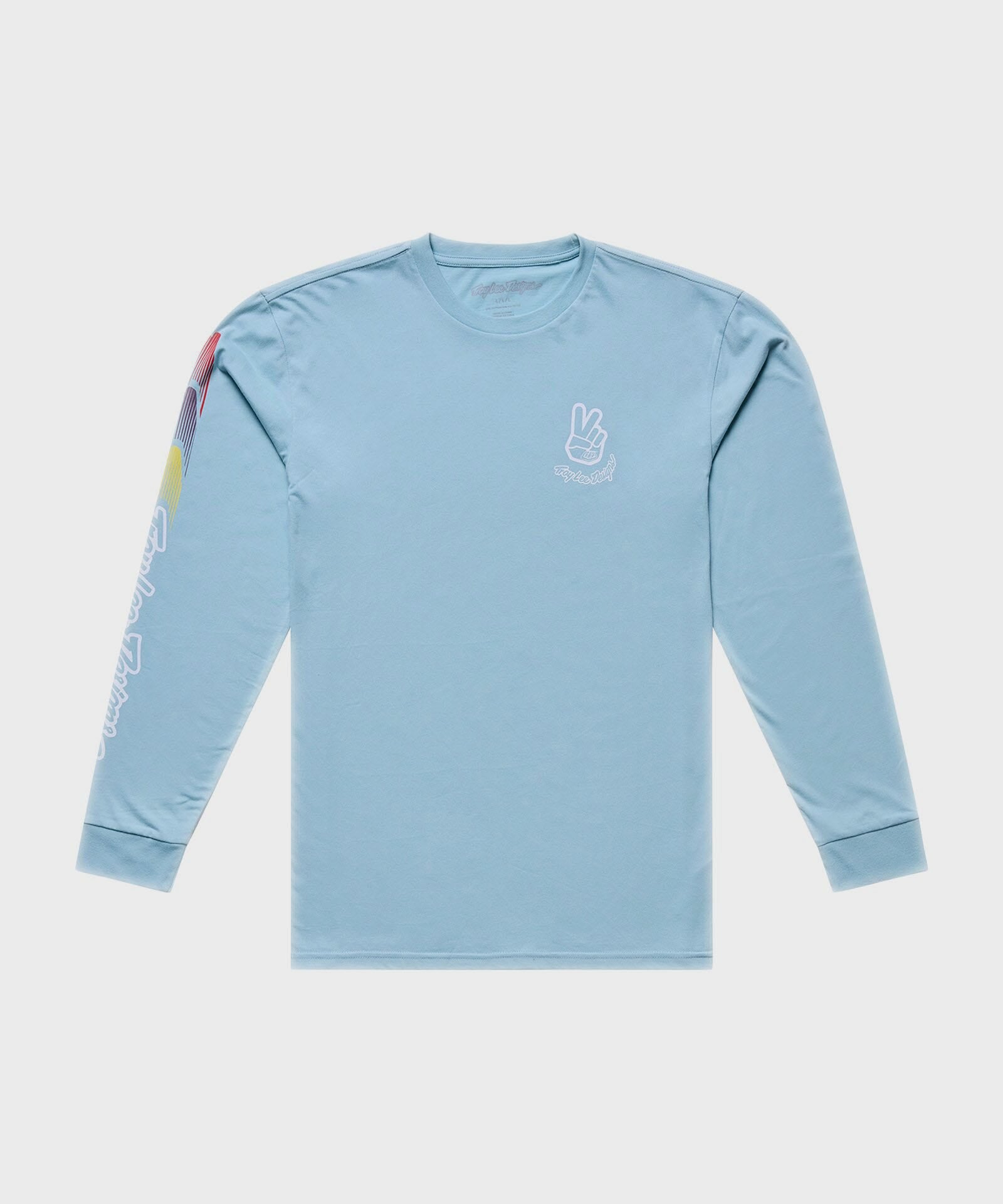 Troy Lee Designs Deuces LS Tee 2026 - Dawn Blue - View 1 - BRINK
