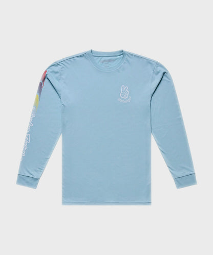Troy Lee Designs Deuces LS Tee 2026 - Dawn Blue - View 1 - BRINK
