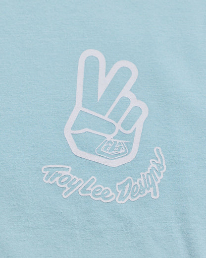 Troy Lee Designs Deuces LS Tee 2026 - Dawn Blue - View 4 - BRINK