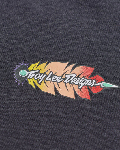Troy Lee Designs Featherlite Womens SS Tee 2026 - Carbon - View 4 - BRINK