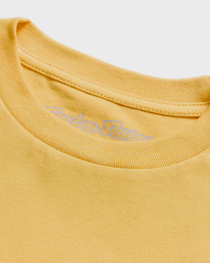 Troy Lee Designs Feathers Youth SS Tee 2026 - Bleached Melon - View 3 - BRINK