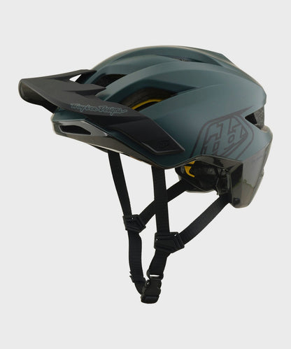 Troy Lee Designs Flowline Helmet 2026 - Point Dark Forest / Charcoal - View 1 - BRINK
