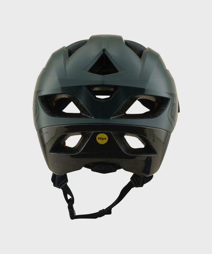 Troy Lee Designs Flowline Helmet 2026 - Point Dark Forest / Charcoal - View 3 - BRINK
