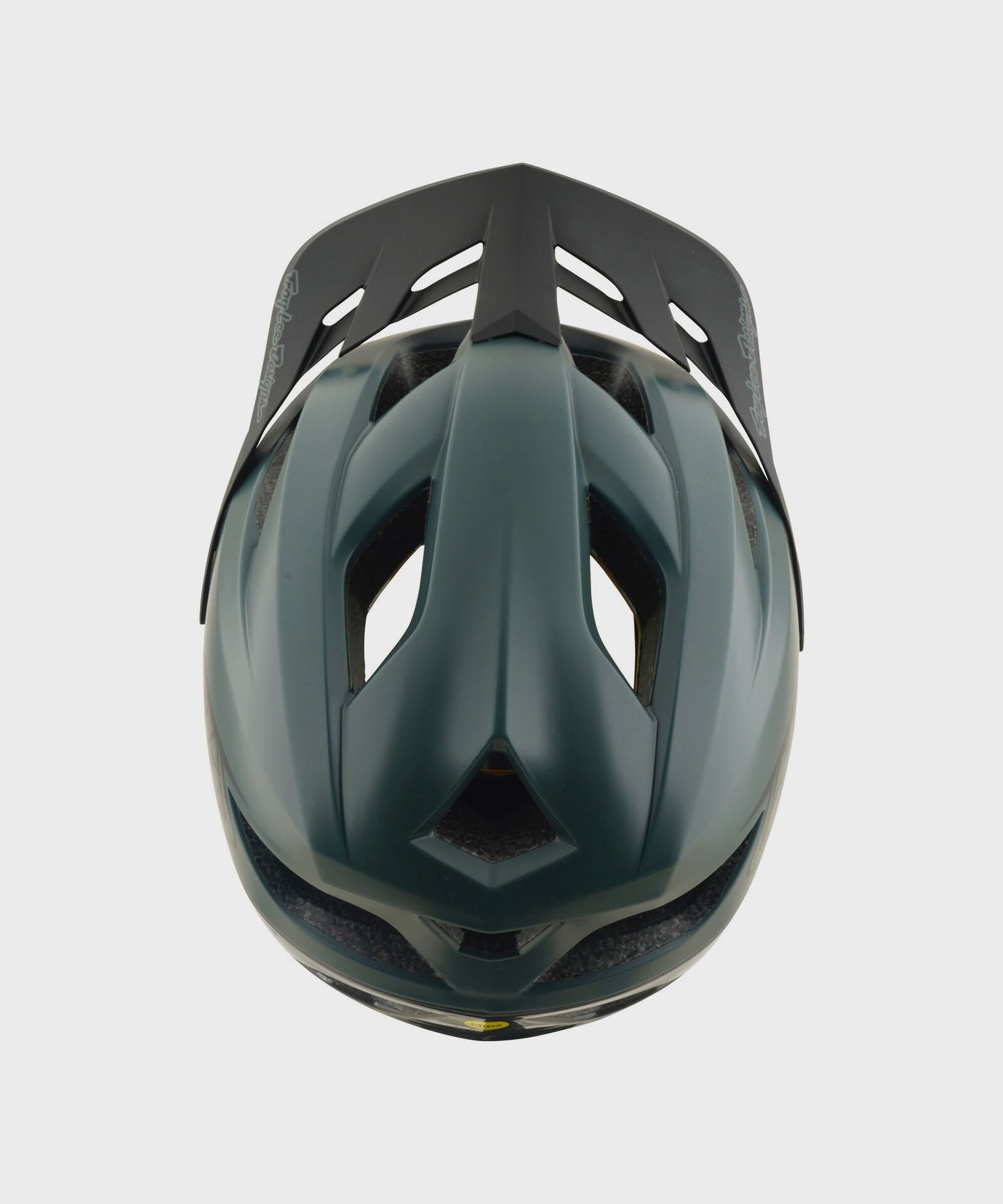 Troy Lee Designs Flowline Helmet 2026 - Point Dark Forest / Charcoal - View 4 - BRINK