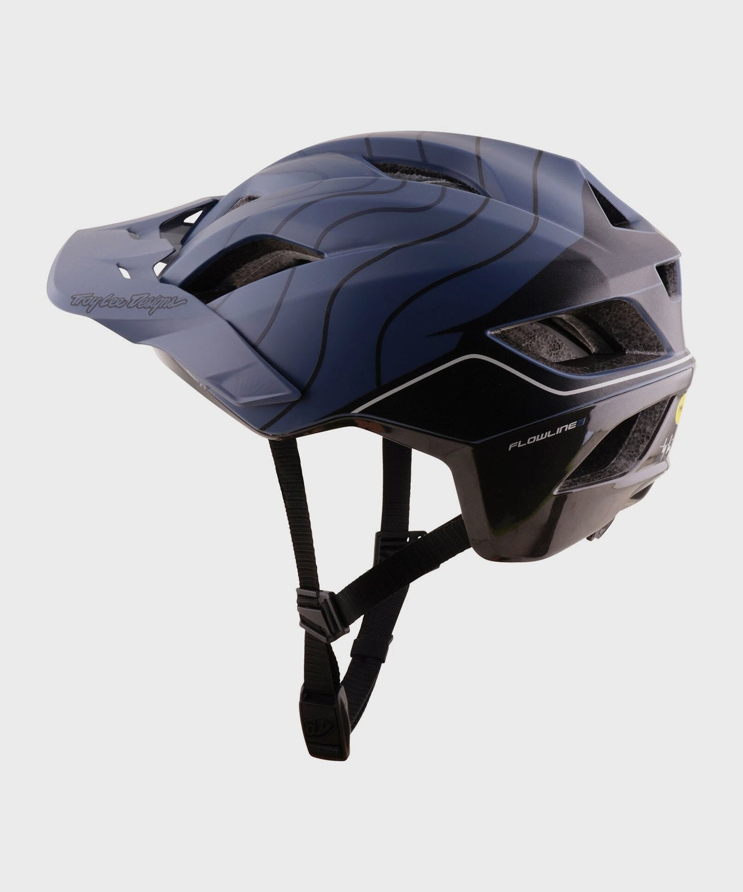 Troy Lee Designs Flowline SE Helmet 2026 - Dipped Slate / Charcoal - View 2 - BRINK