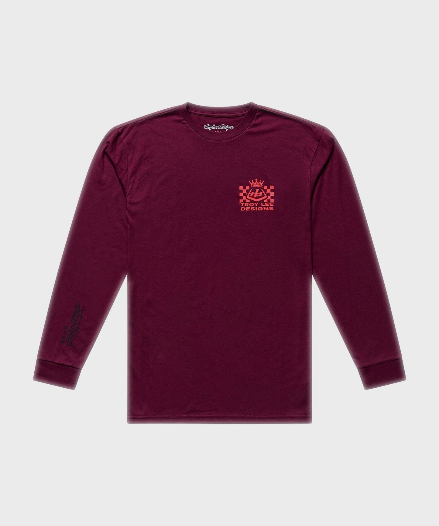 Troy Lee Designs Friday Night LS Tee 2026 - Sangria - View 1 - BRINK