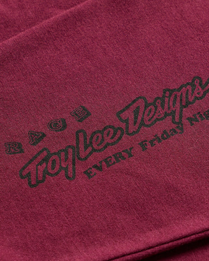 Troy Lee Designs Friday Night LS Tee 2026 - Sangria - View 4 - BRINK