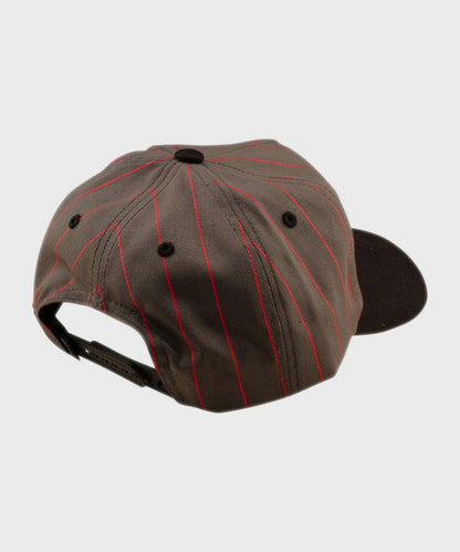 Troy Lee Designs Medieval Unstructured Curved Snapback 2026 - Grey / Red - View 2 - BRINK