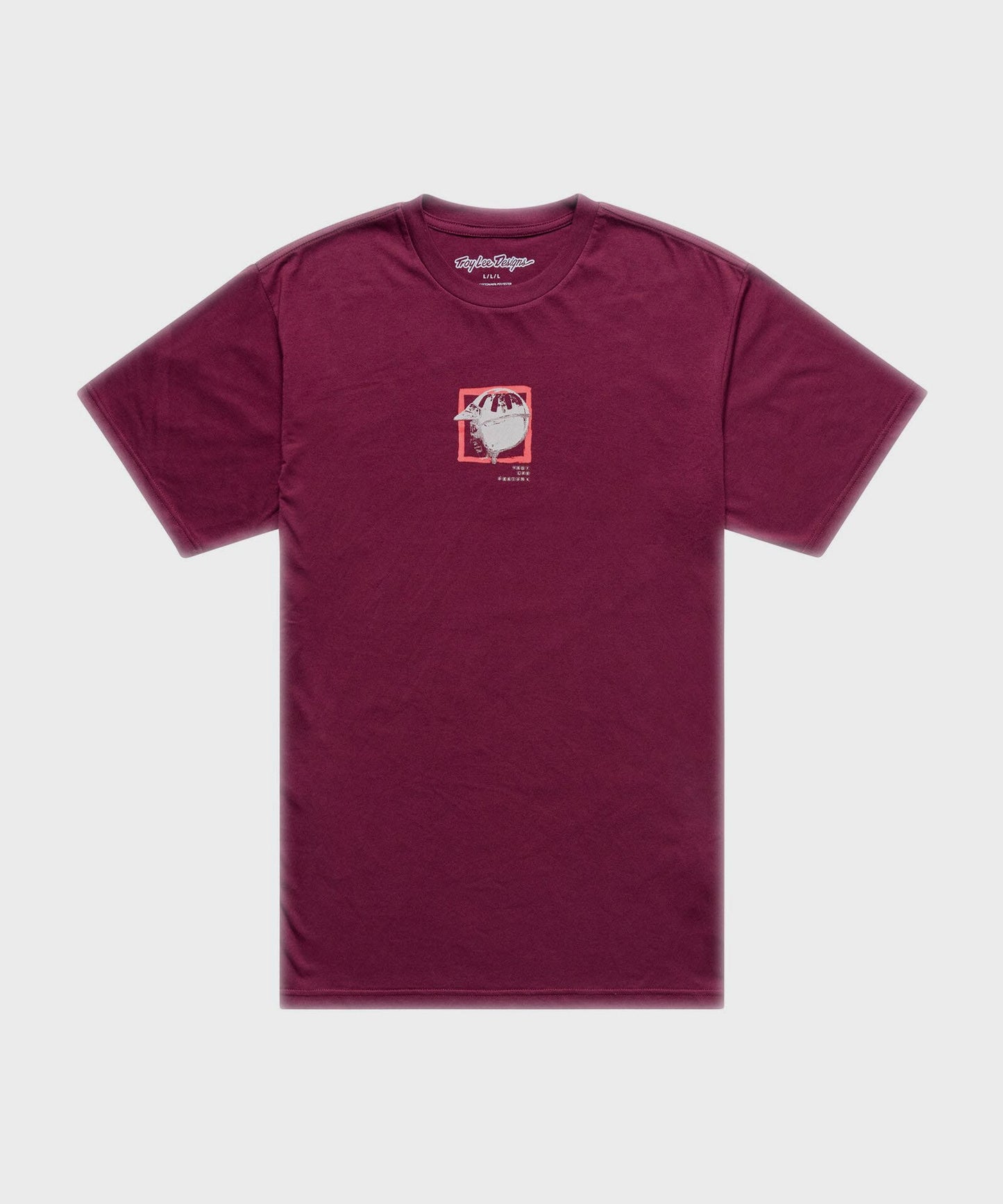 Troy Lee Designs Portrait SS Tee 2026 - Sangria - View 1 - BRINK