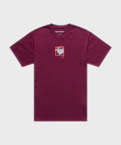 Troy Lee Designs Portrait SS Tee 2026 - Sangria - View 1 - BRINK