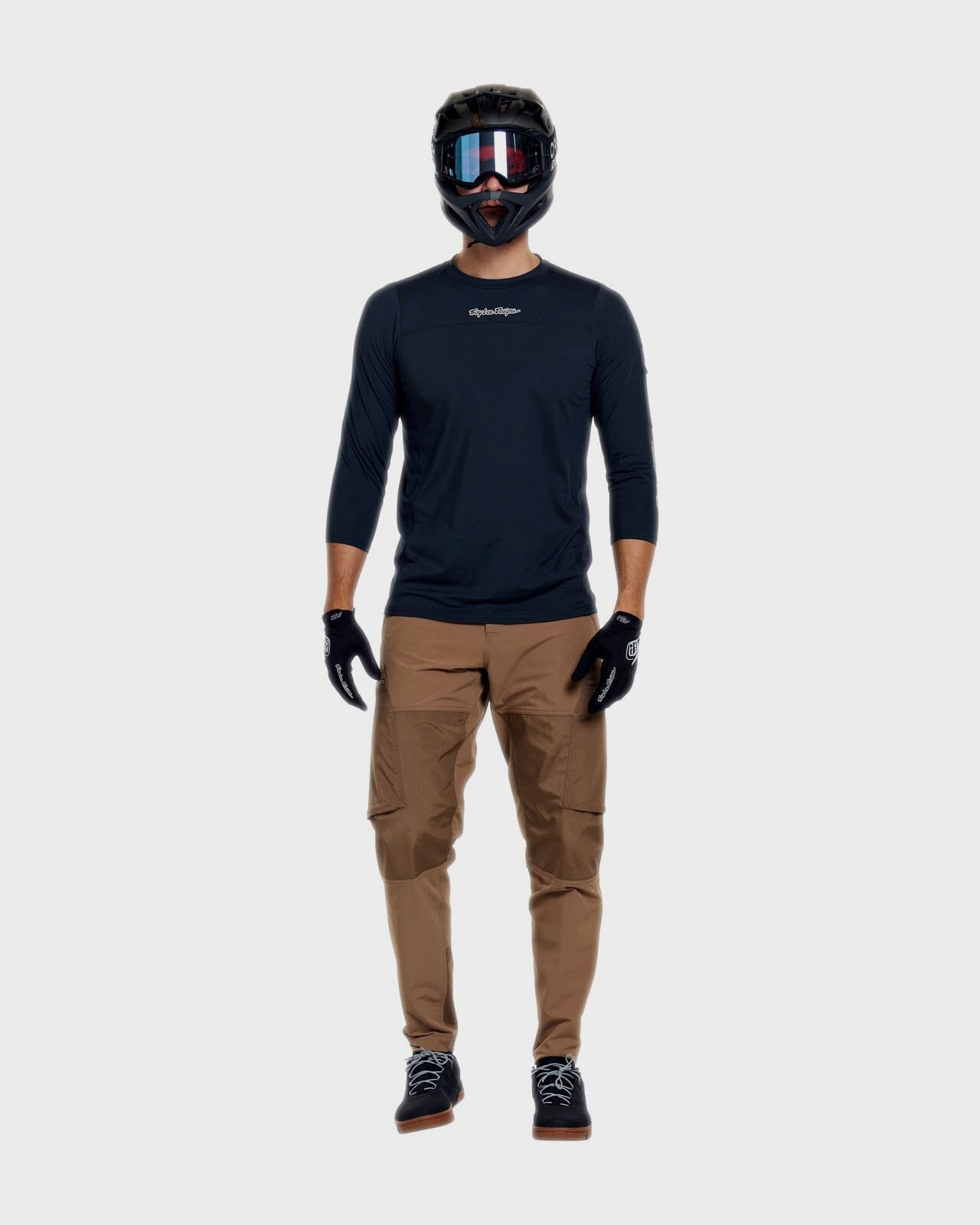Troy Lee Designs Ruckus Ride 3/4 Tee 2026 - Mono Carbon - View 3 - BRINK