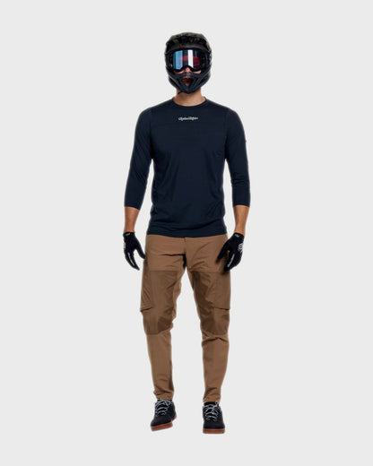 Troy Lee Designs Ruckus Ride 3/4 Tee 2026 - Mono Carbon - View 3 - BRINK