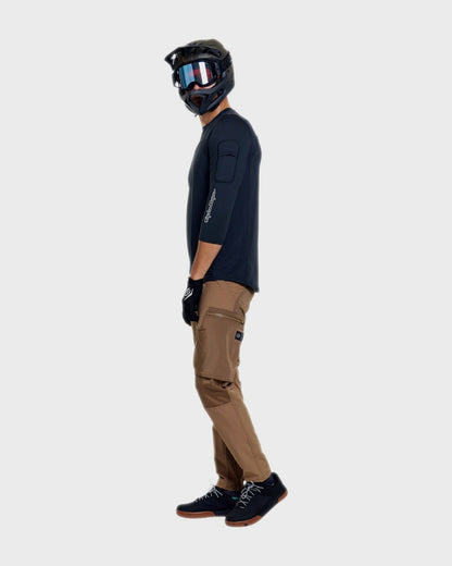 Troy Lee Designs Ruckus Ride 3/4 Tee 2026 - Mono Carbon - View 4 - BRINK
