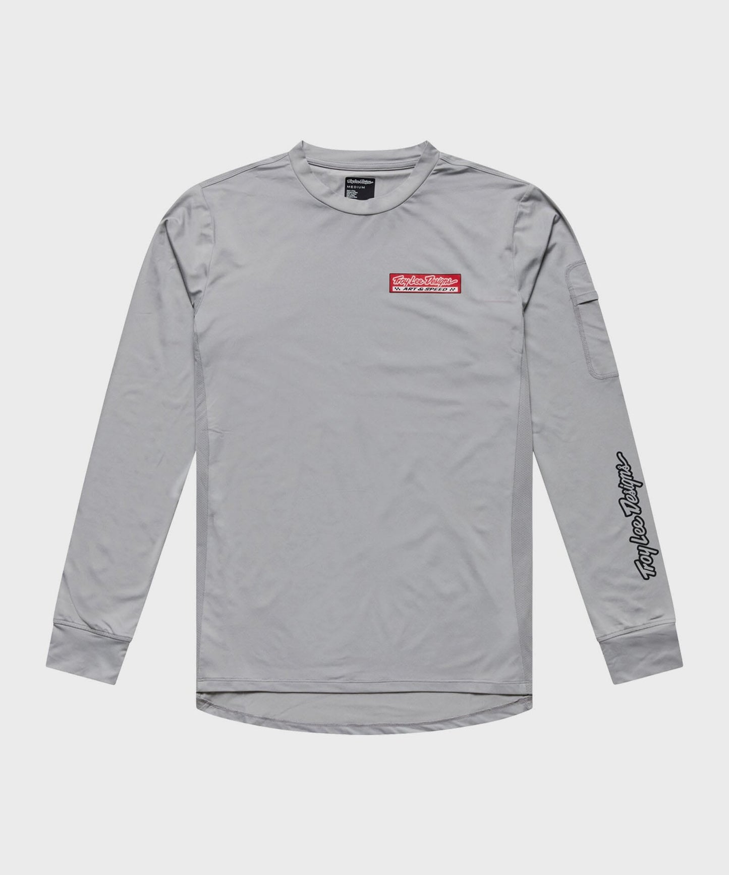 Troy Lee Designs Ruckus Ride LS Tee 2026 - Mid Grey - View 1 - BRINK