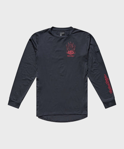 Troy Lee Designs Ruckus Ride LS Tee 2026 - Ember Carbon - View 1 - BRINK